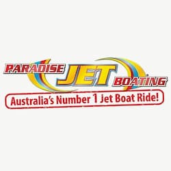 shorlink's client paradise jet boating logo
