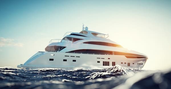 managed luxury motor yacht cruising